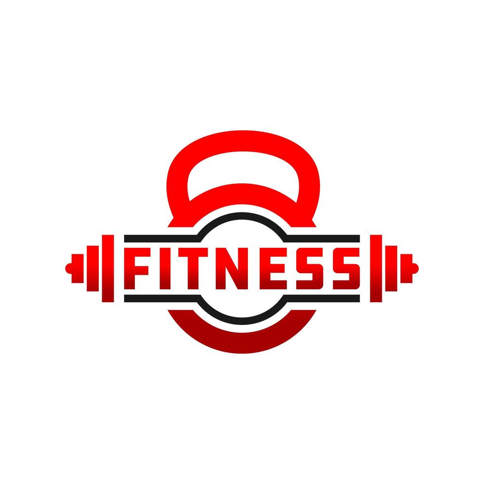 Fitness badge sport logo vector