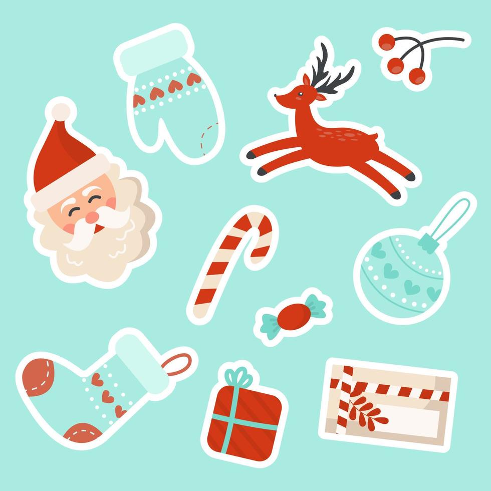 Christmas and New Year elements vector