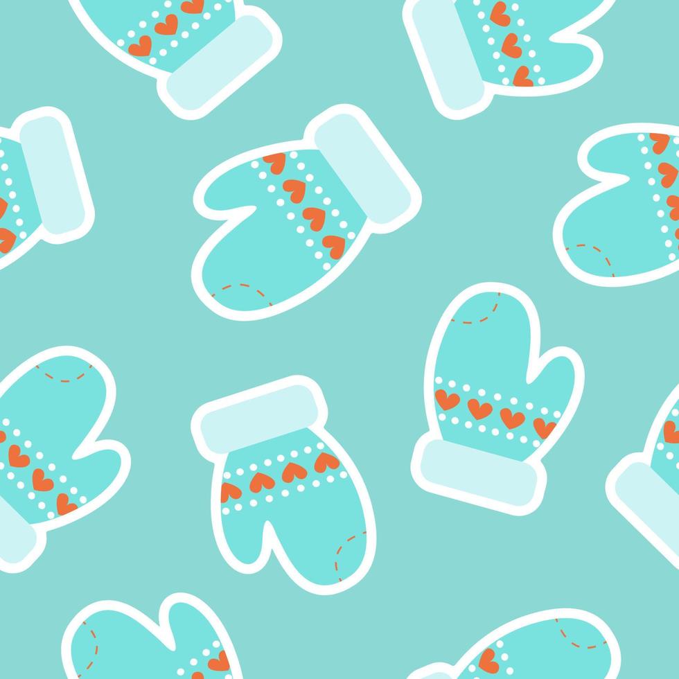 Christmas and New Year seamless pattern vector