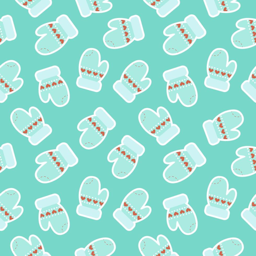Christmas and New Year seamless pattern vector