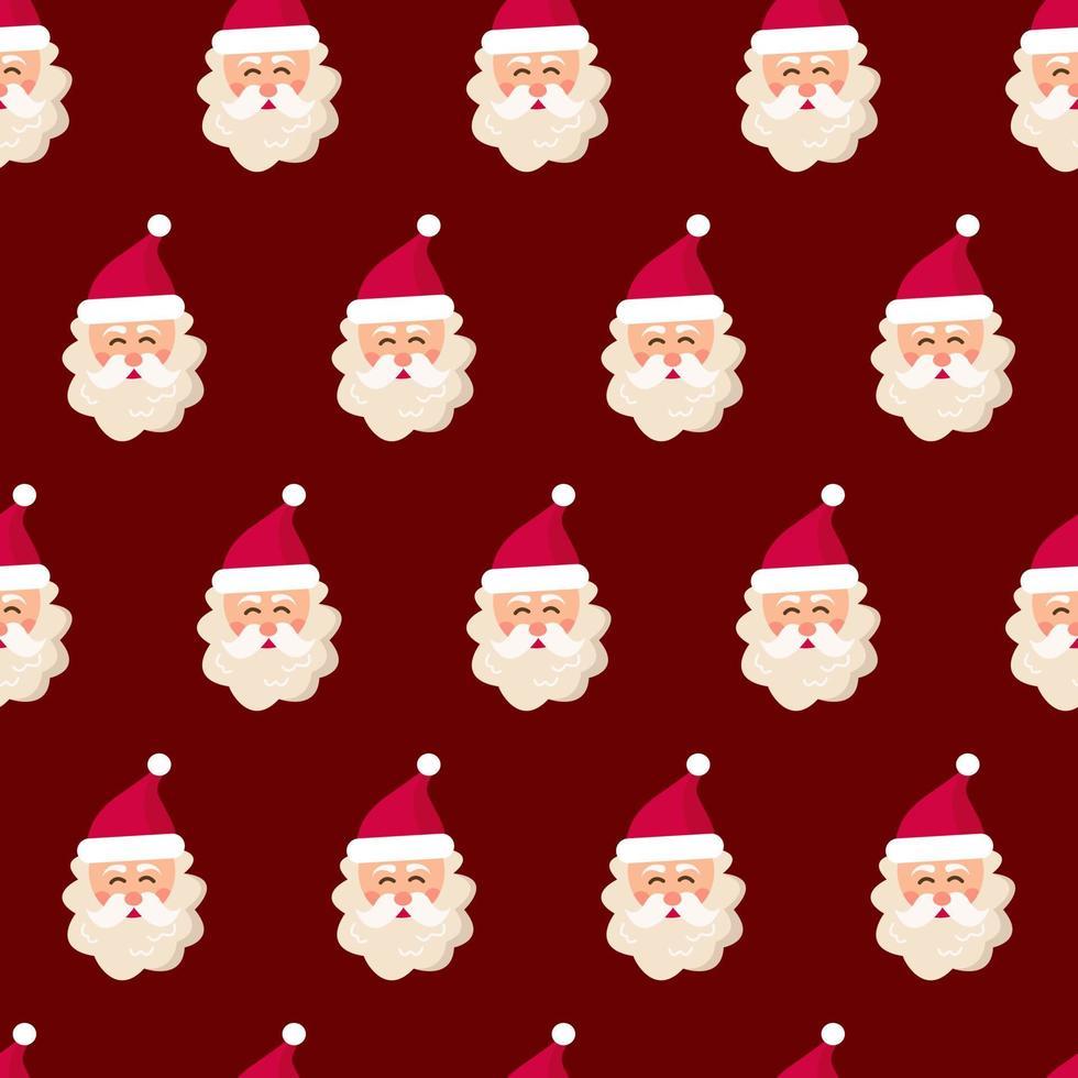 Christmas and New Year seamless pattern vector
