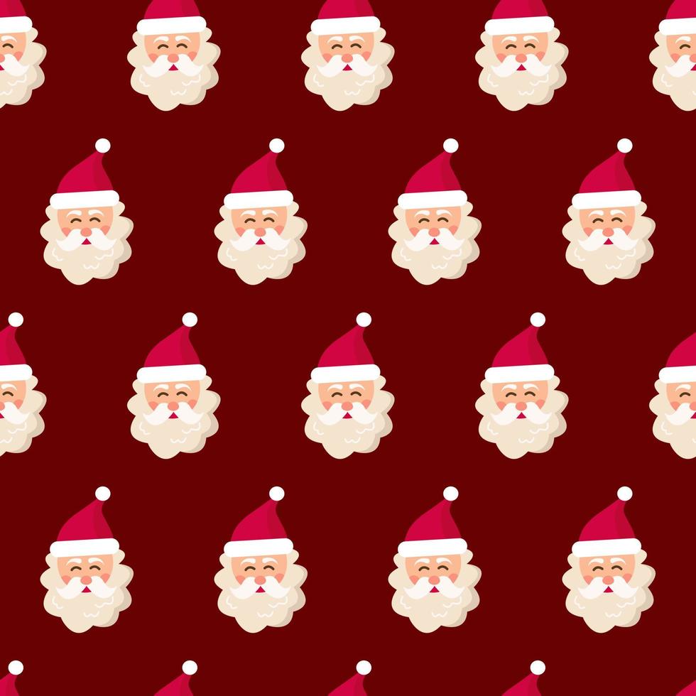 Christmas and New Year seamless pattern vector