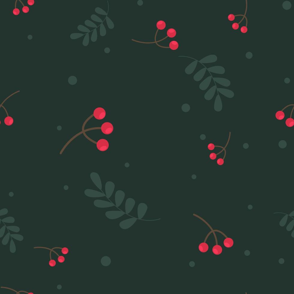 Christmas and New Year seamless pattern vector