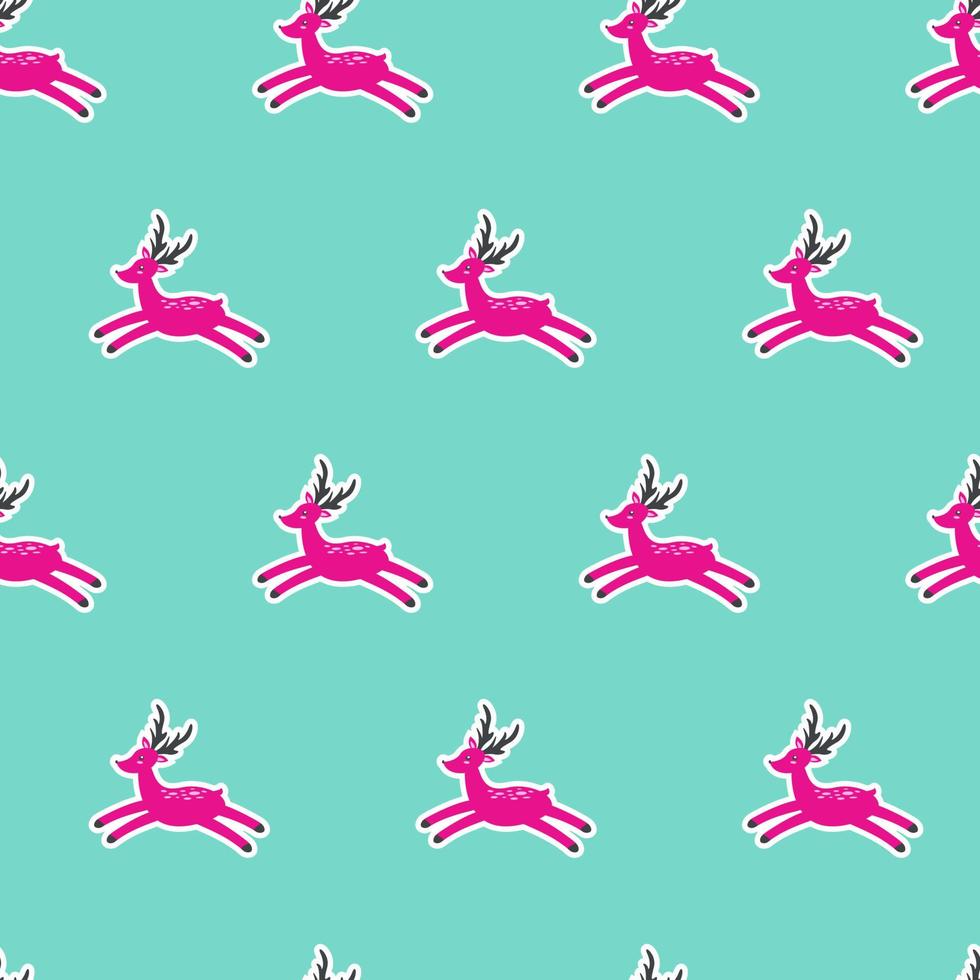 Christmas and New Year seamless pattern vector