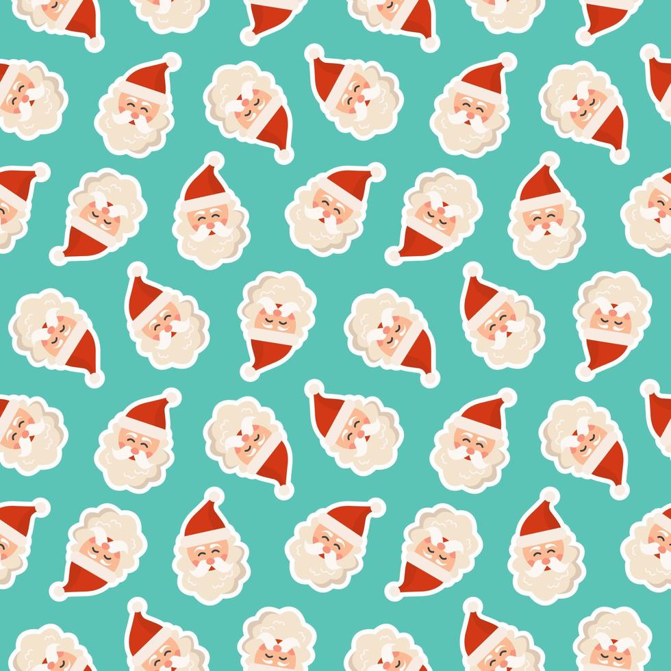 Christmas and New Year seamless pattern vector