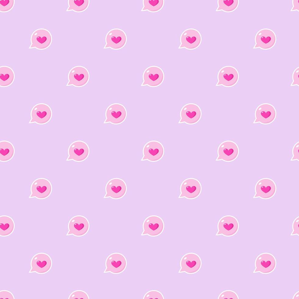 Seamless love vector pattern