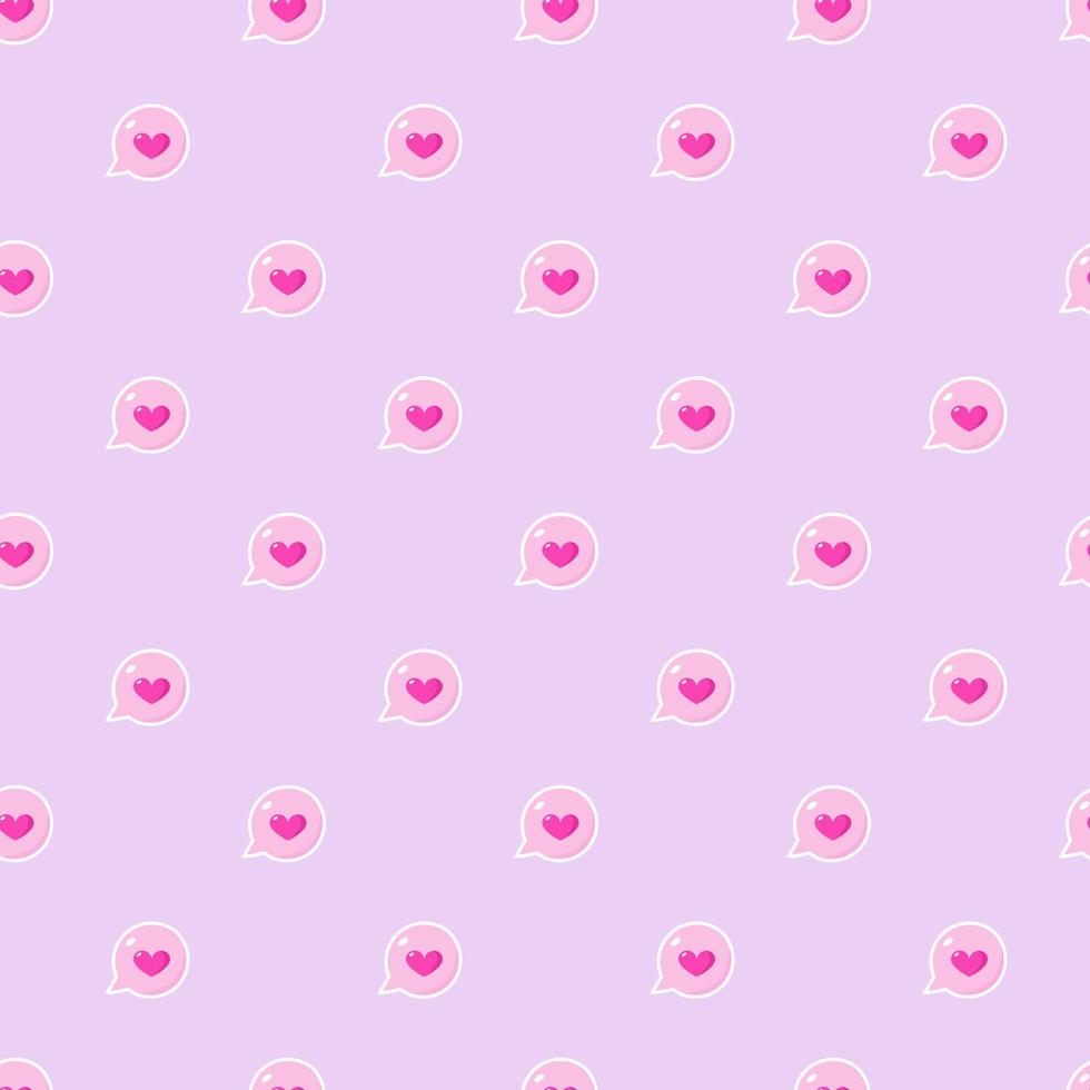 Seamless love vector pattern