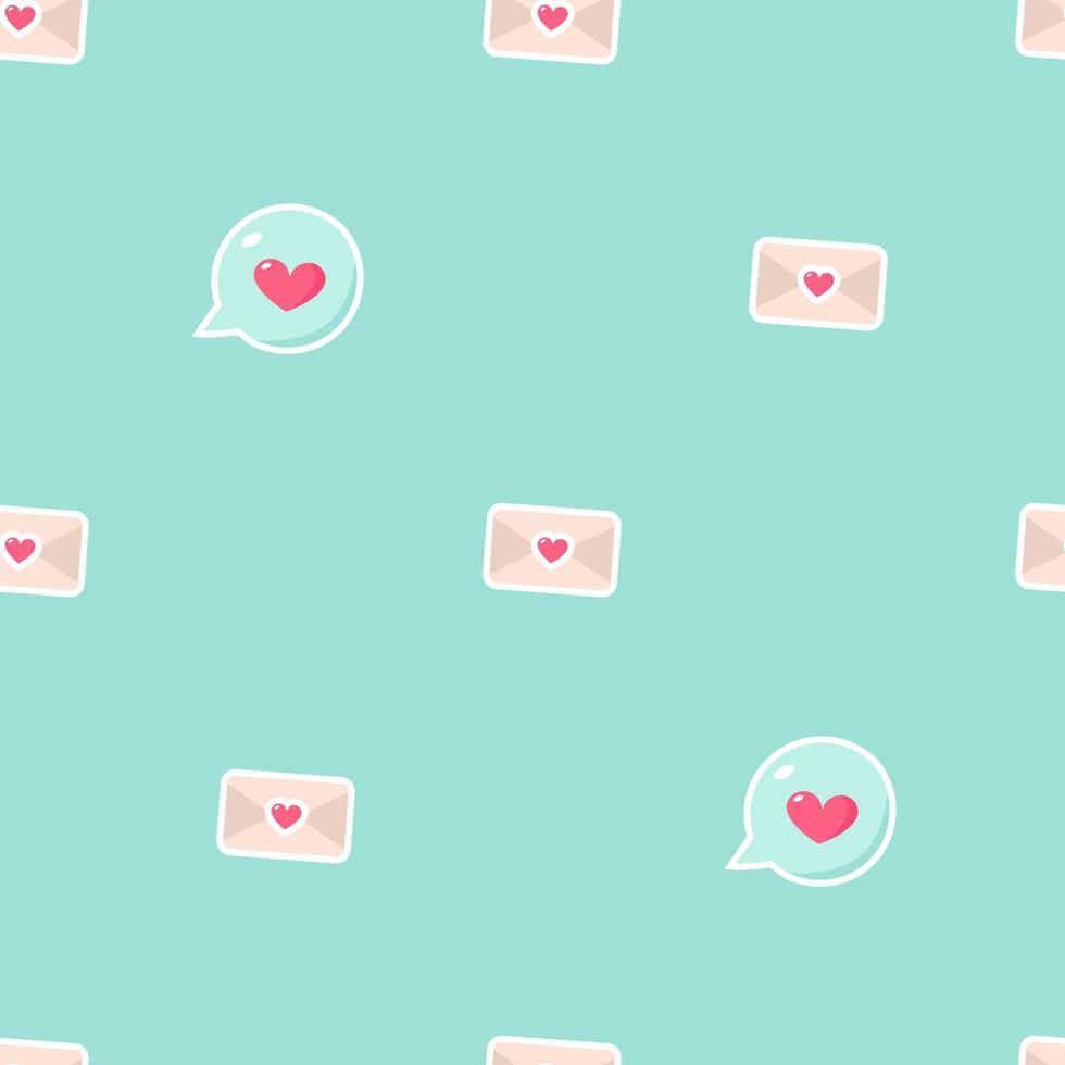 Seamless love vector pattern