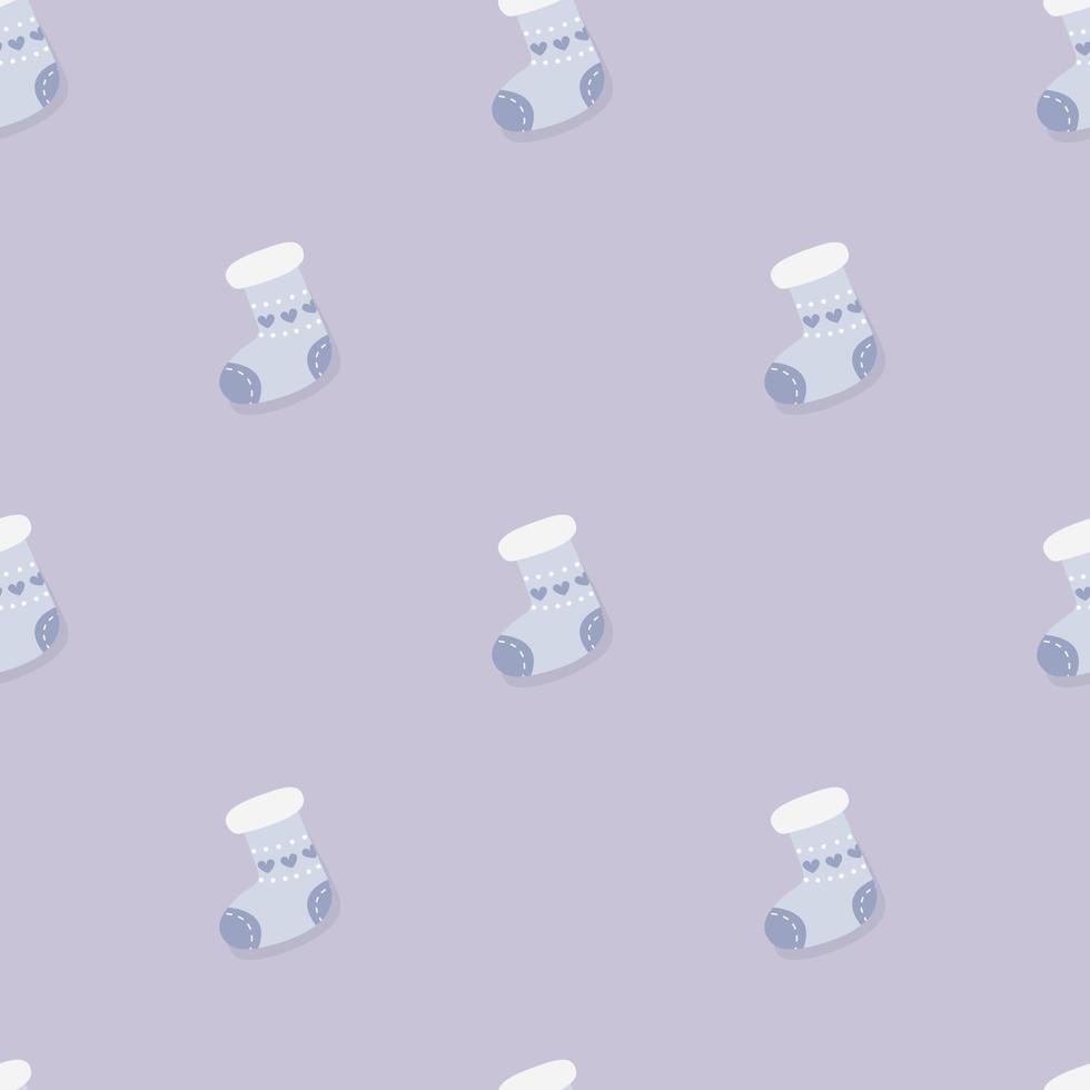 Christmas Stocking Seamless Pattern - Great for Christmas and Winter Projects, Wrapping Paper, Backgrounds, Wallpapers. vector
