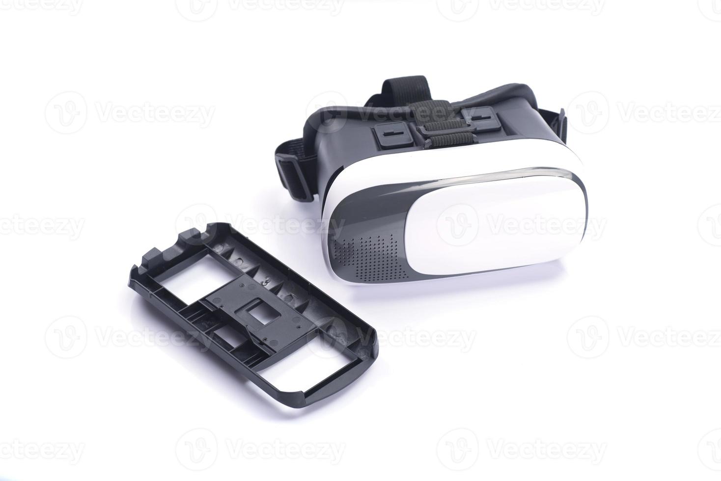 VR Box  Virtual Reality glasses isolated on white background photo