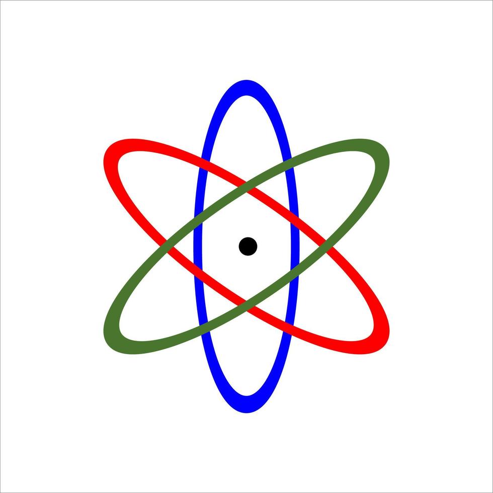 Ilustración de diseño de vector de estructura molecular atómica química