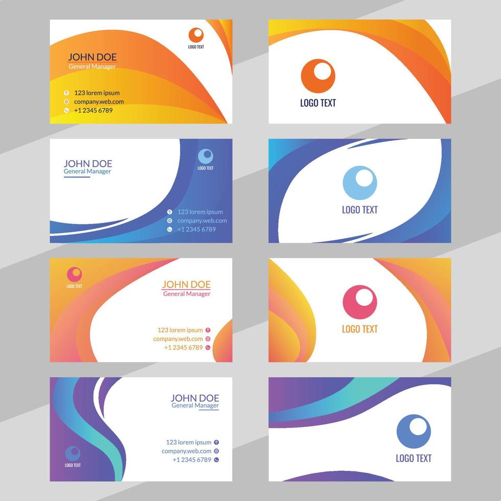 Name Card Collection vector