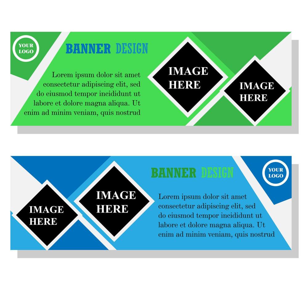 Modern Banner Design. Banner Template. Banner sets. vector