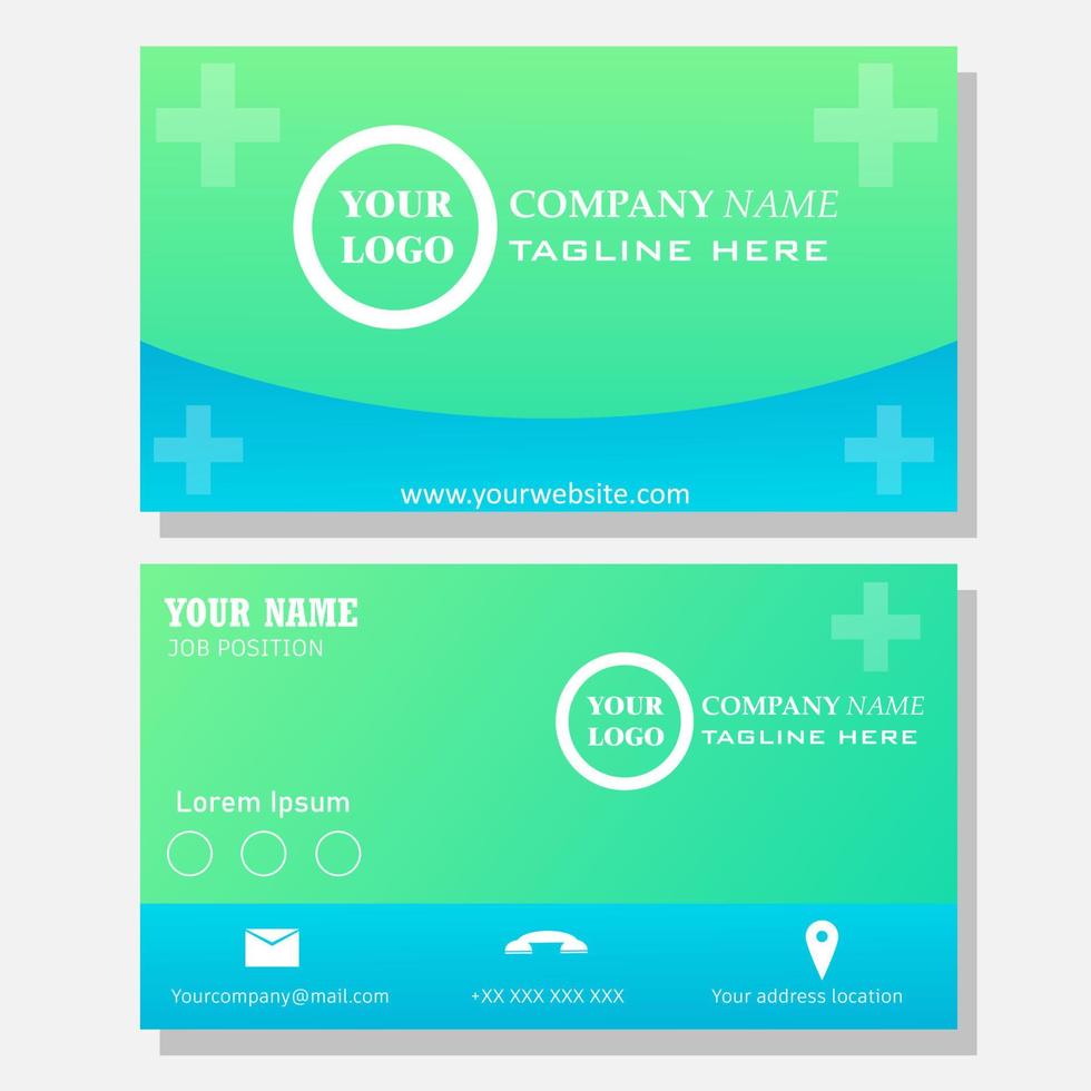 Business Card Medical. Business Card Template. vector