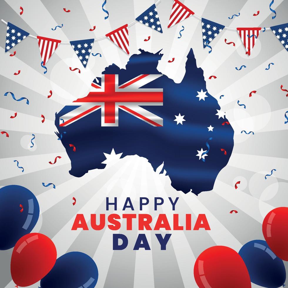 fondo del día de australia vector