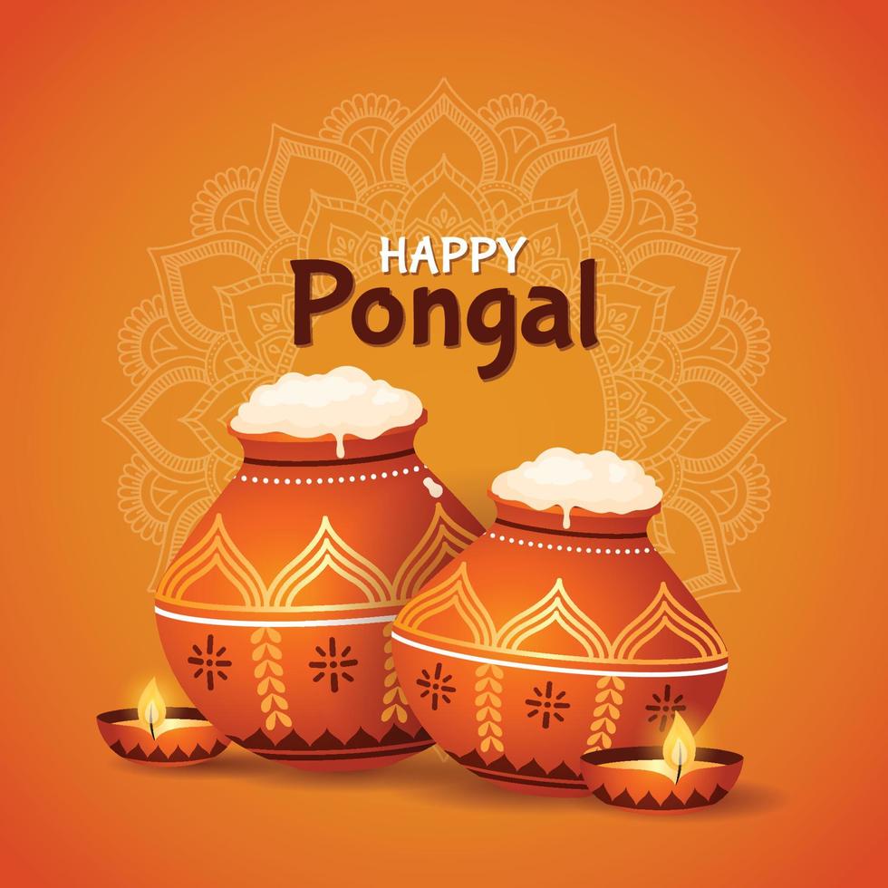 feliz dia del pongal vector