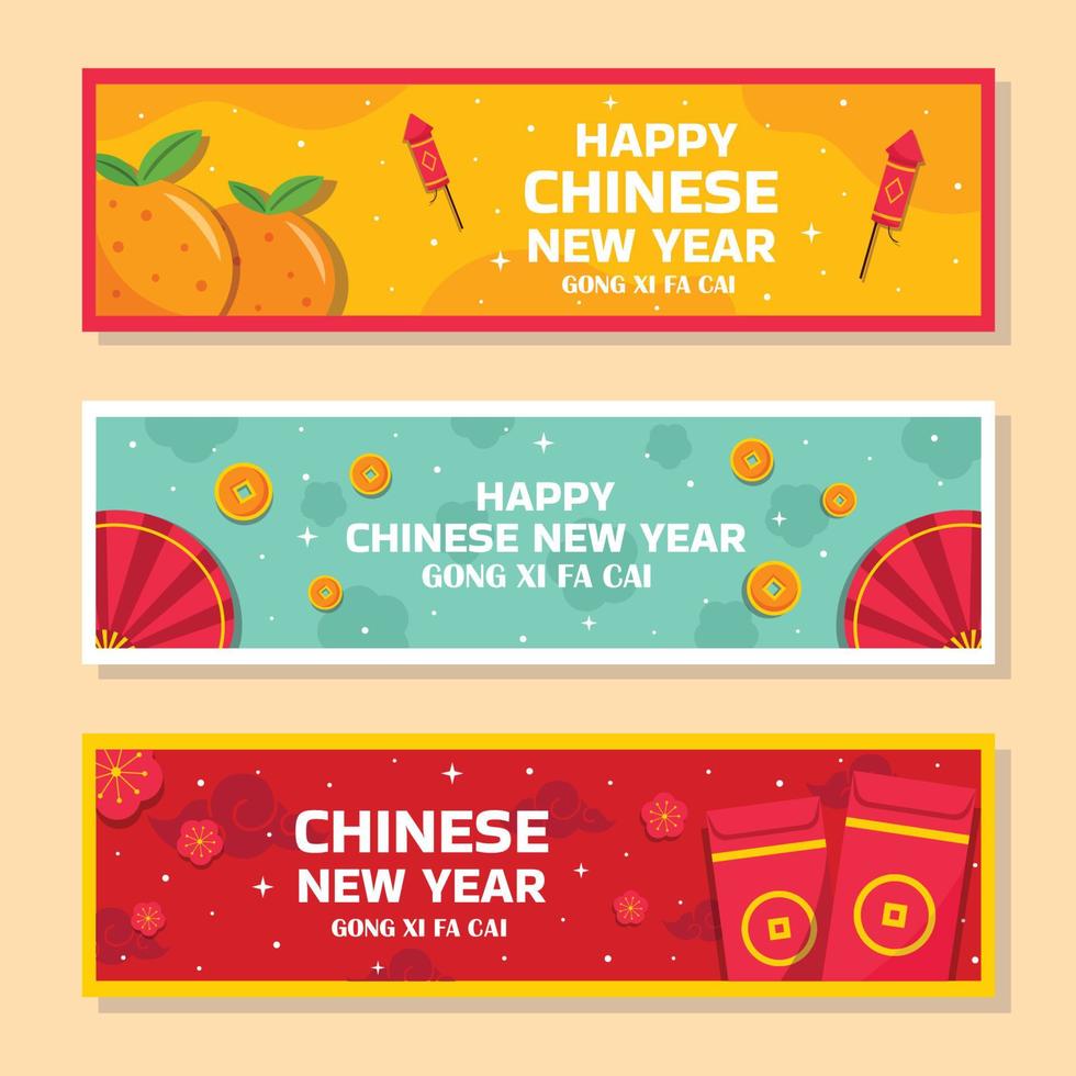 Gong Xi Fa Chai Banner Template vector