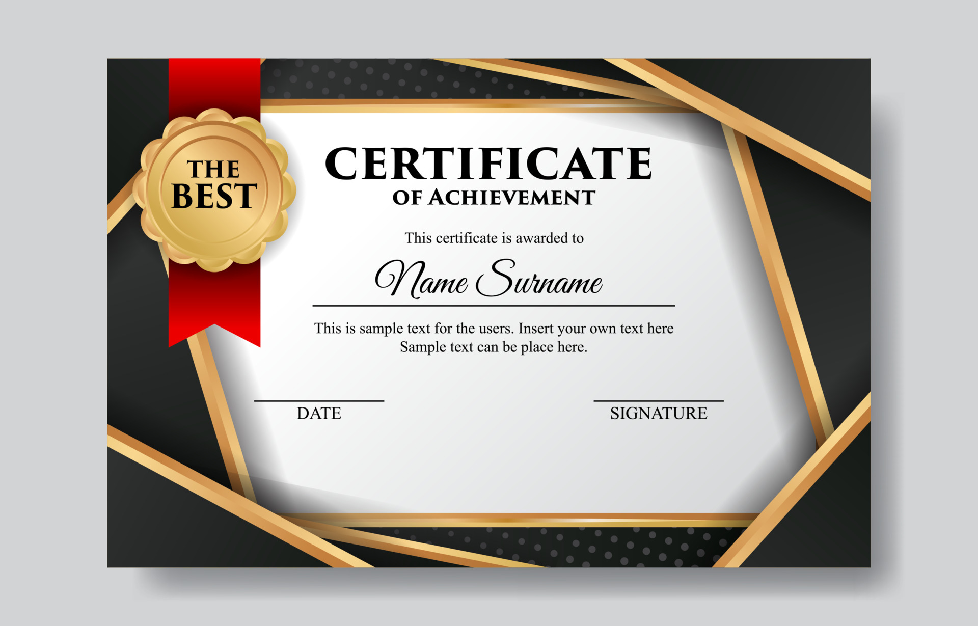 Certificate Of Honor Vector Art, Icons, and Graphics for Free Download
