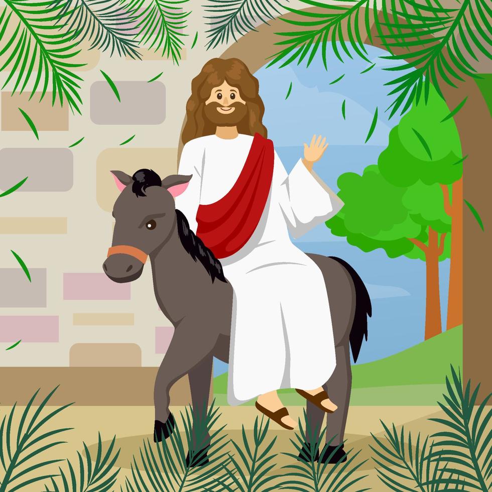 Palm Sunday Concept vector