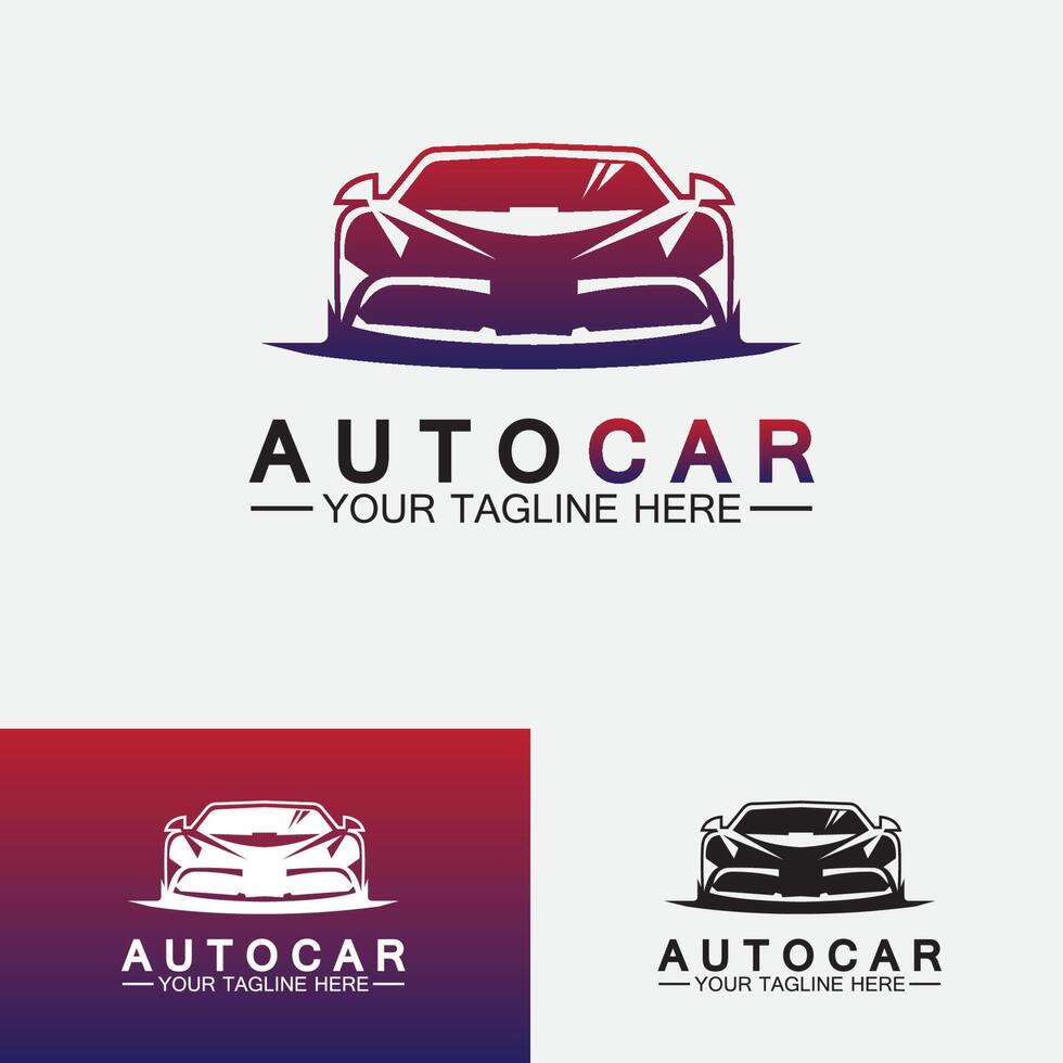 Auto car logo design with concept sports car vehicle icon silhouette.Vector illustration  design template. 4983723 Vector Art at Vecteezy