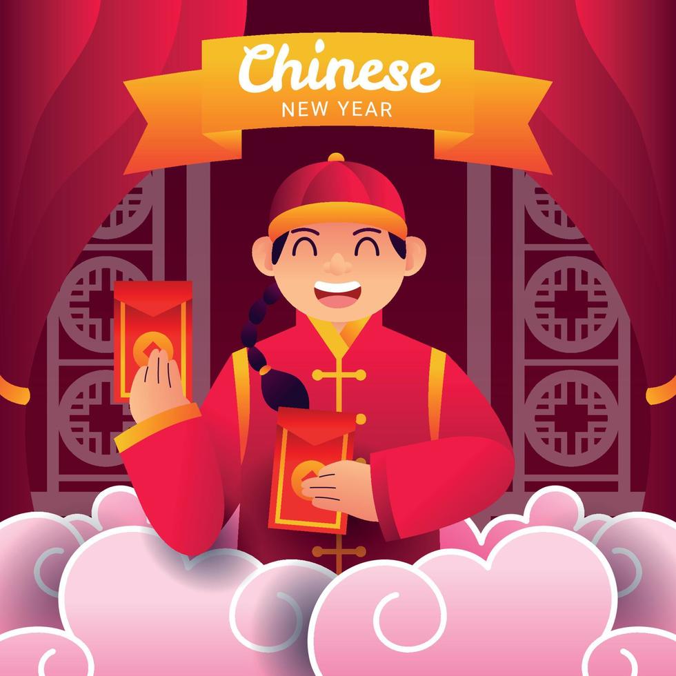 Red Pocket Celebration Chinese New Year vector