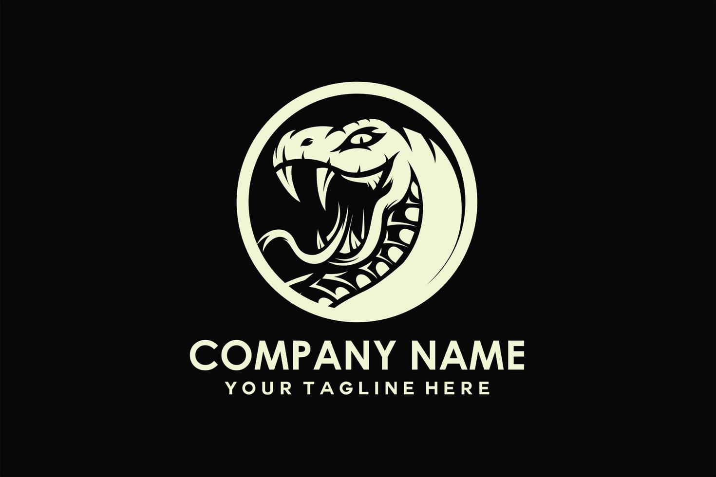 cobra snake head logo vector