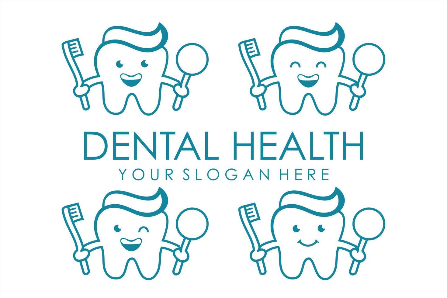 dentista icono vector logo