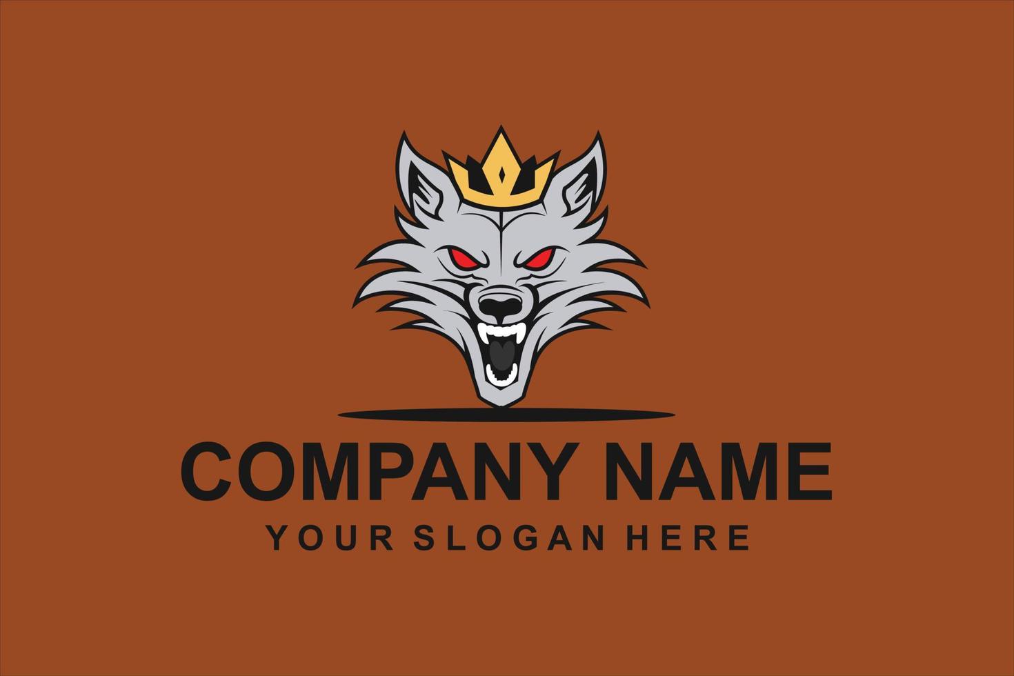 wolf head logo vector