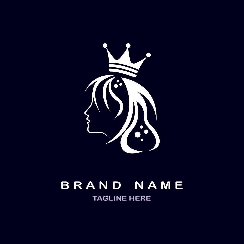 queen logo template design for brand or company 4984563 Vector Art ...