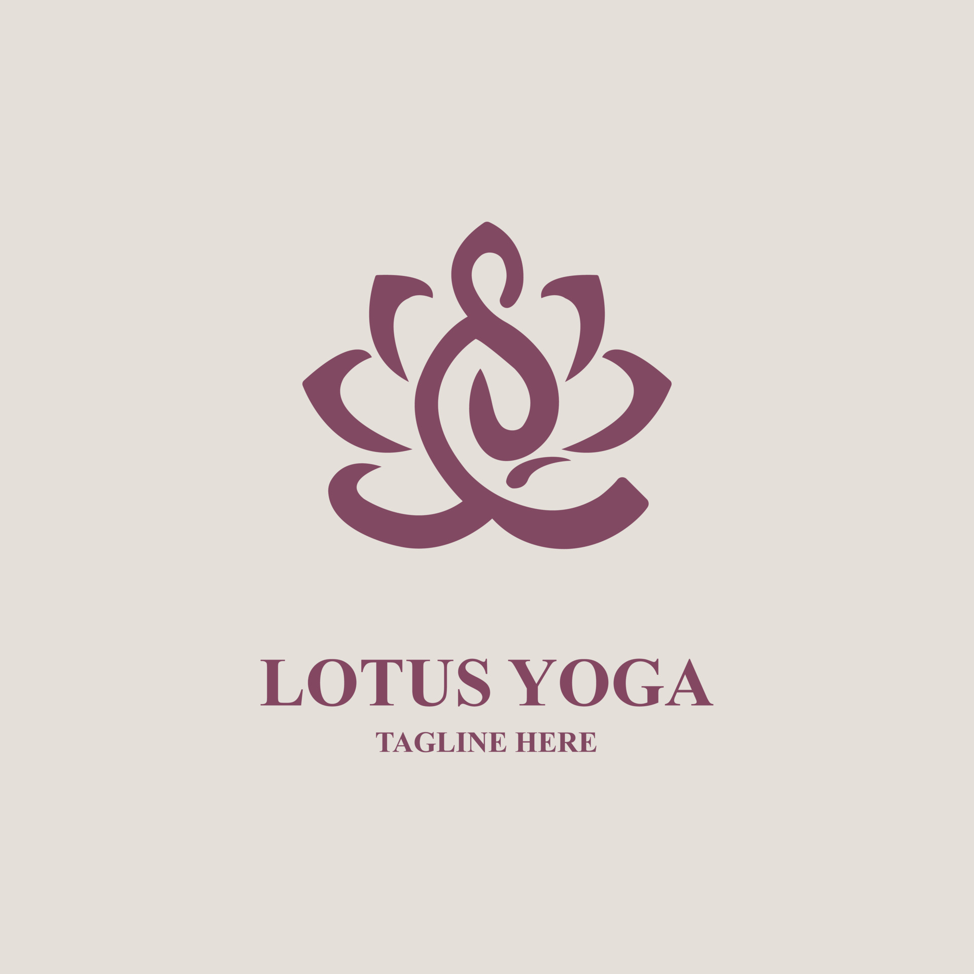 Lotus flower yoga meditation logo icon design template for brand or company  and other 4984577 Vector Art at Vecteezy