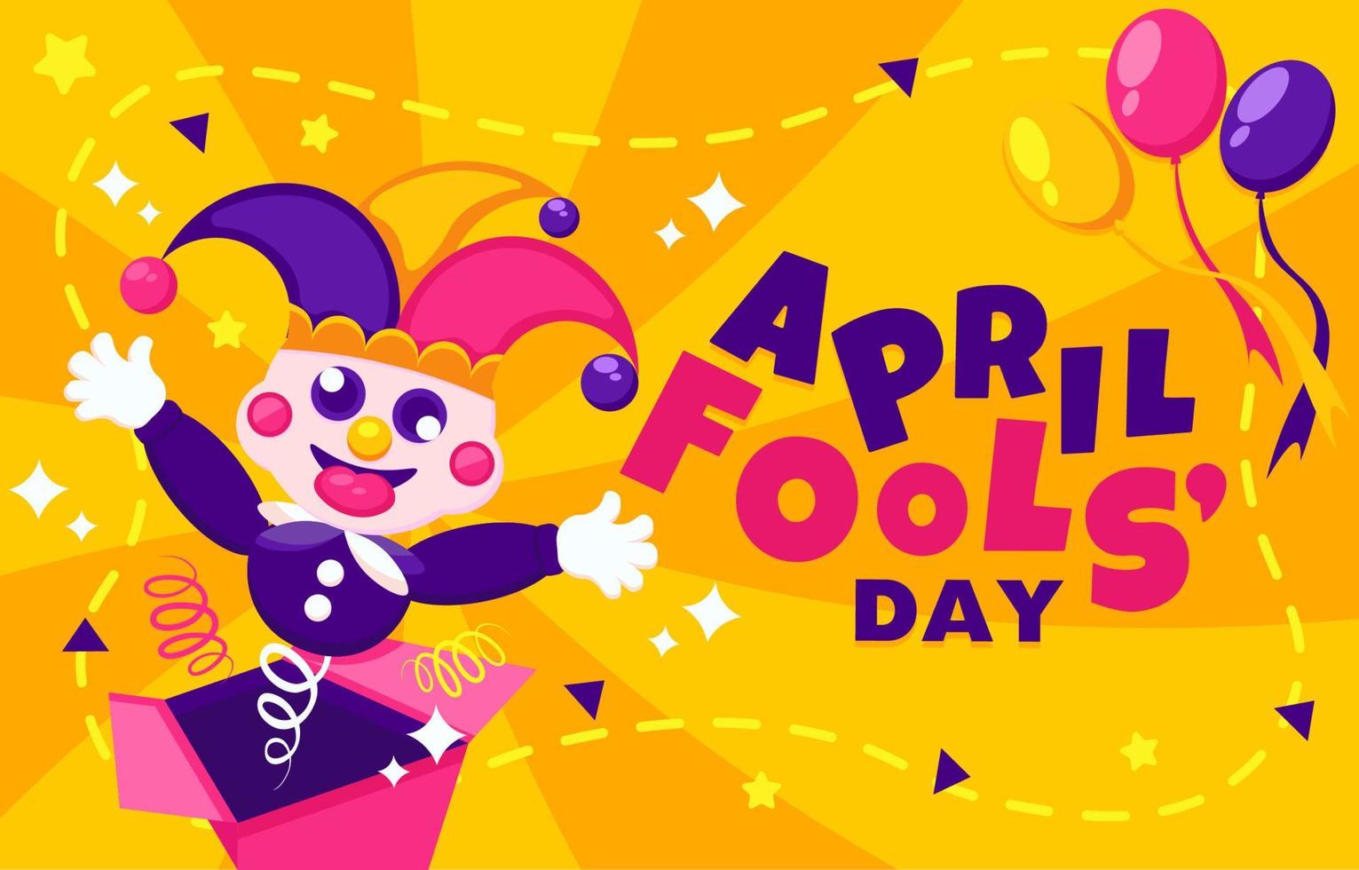 April Fools Day Background vector