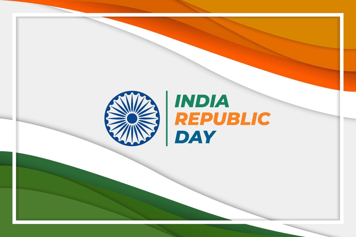 India Republic Day Elegant Background vector