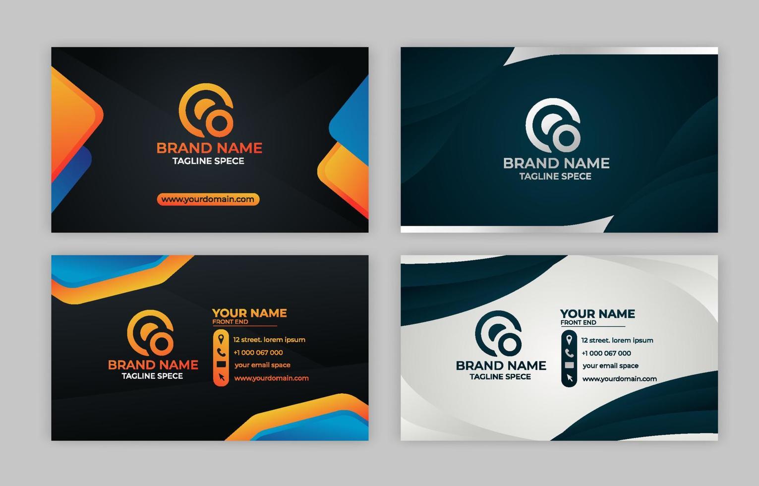 Template of Modern Business Card vector