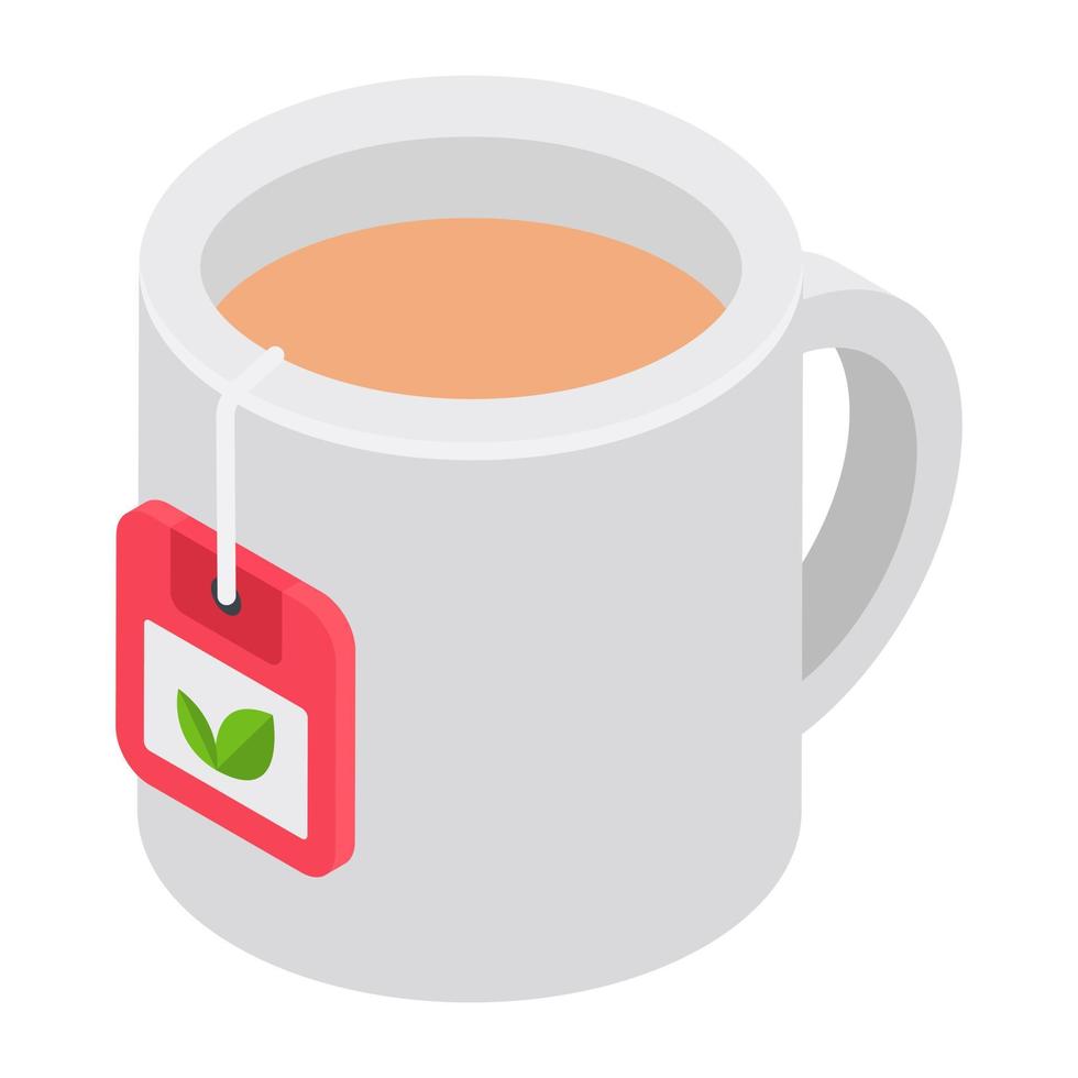 Trendy Tea Concepts vector