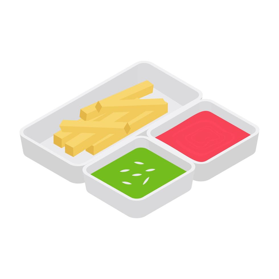 French Fries Concepts vector