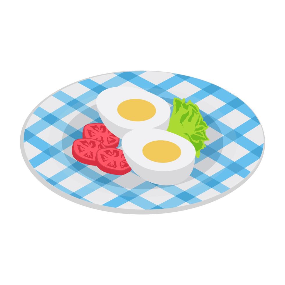 Boiled Eggs Concepts vector