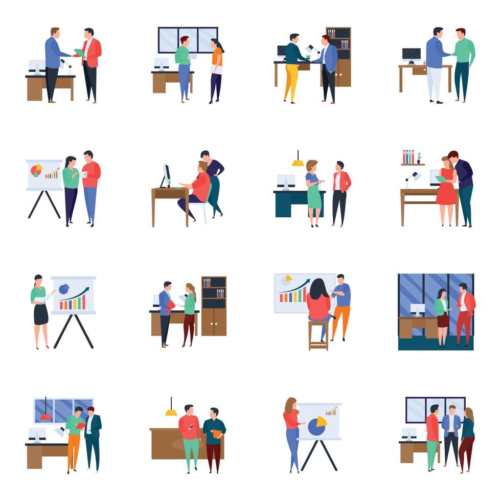Business Meetings Concepts vector