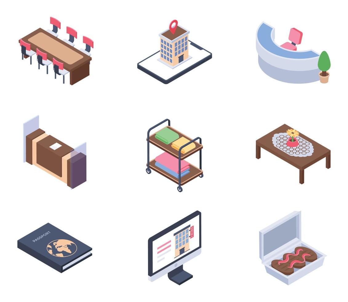 Room Service Concepts vector