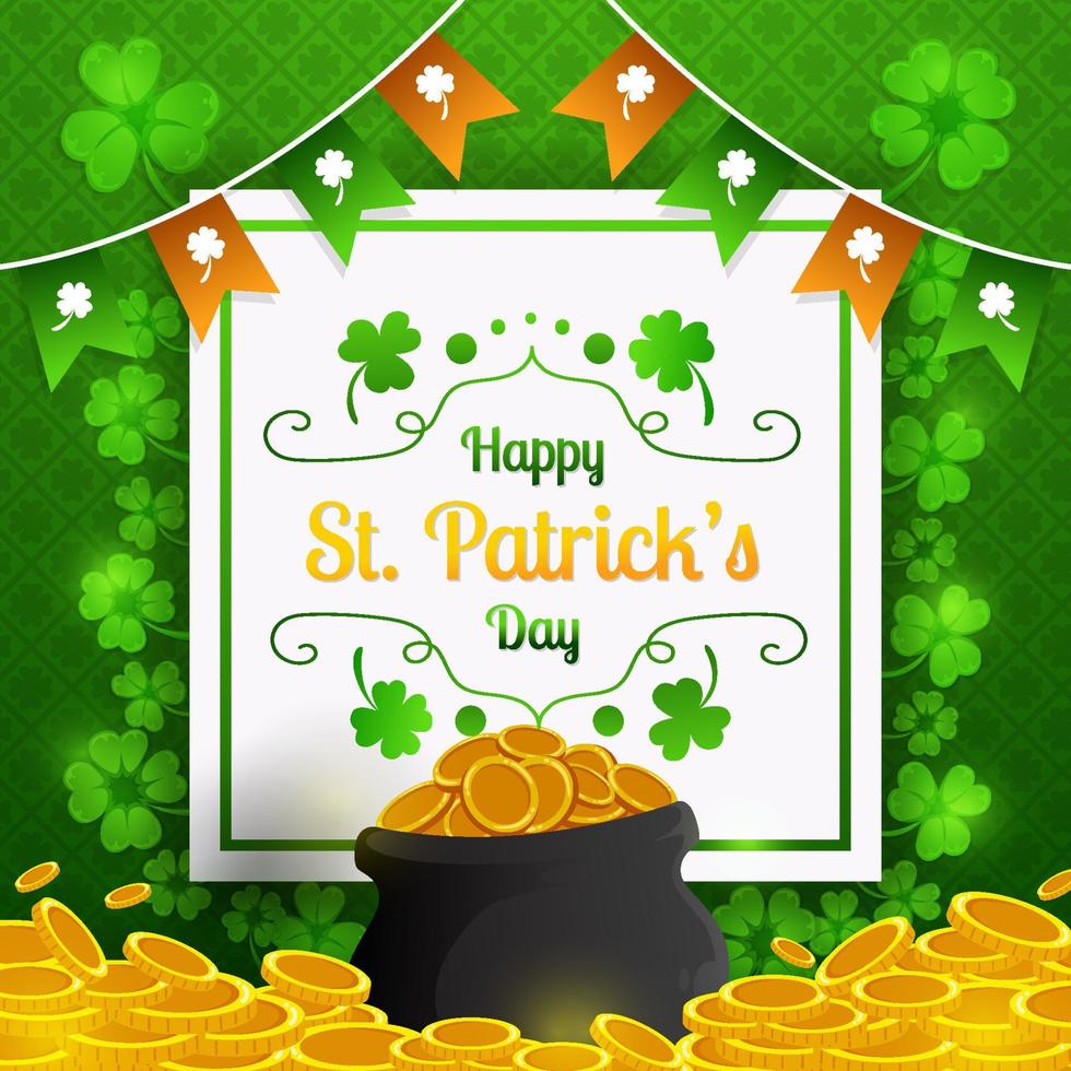 St Patrick's Day Festivity Background vector