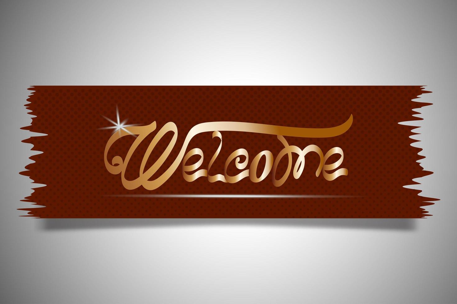 Welcome inscription on a white background vector