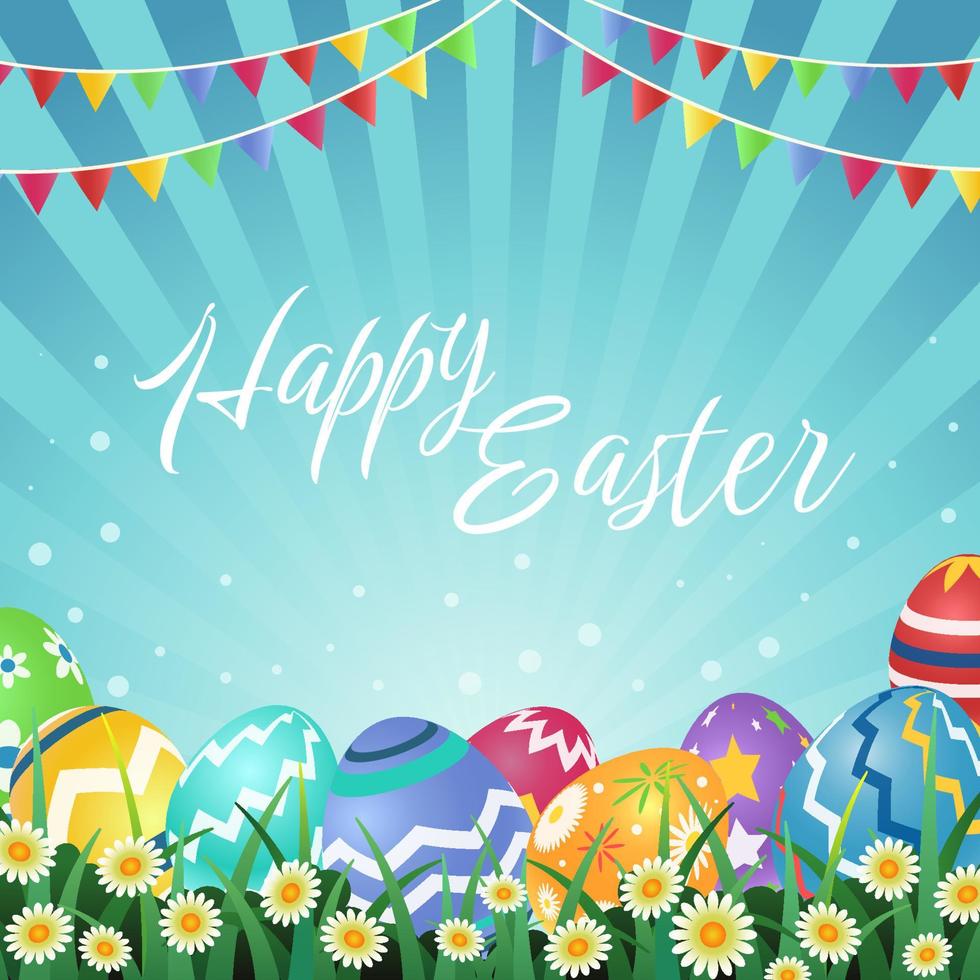 Happy Easter Background vector