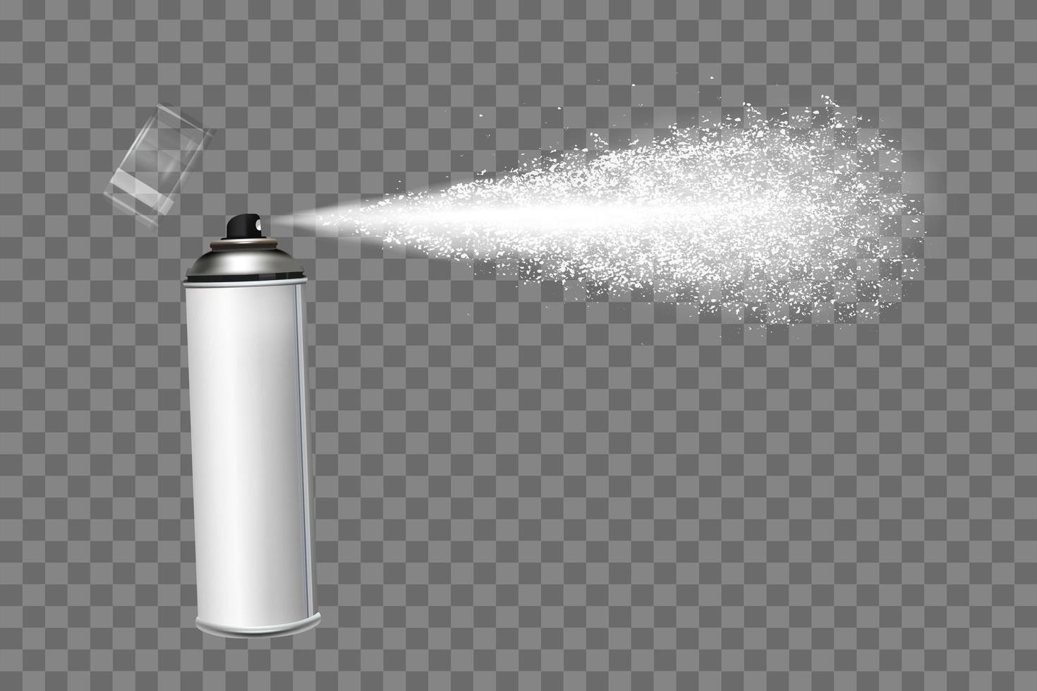 Spray can isolated on a transparent background. vector