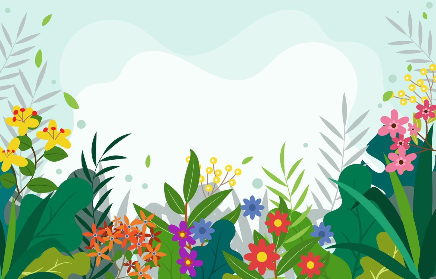 Beautiful Spring Flowers vector