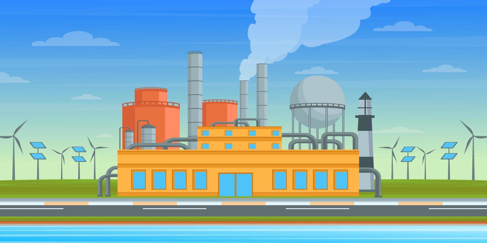 Power Plant Factory vector