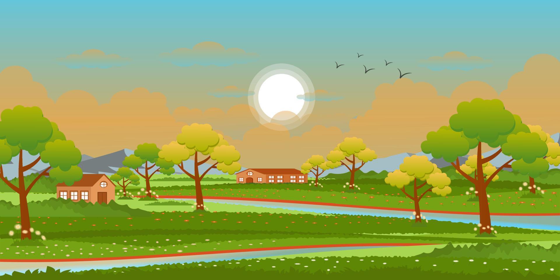 A spring background vector