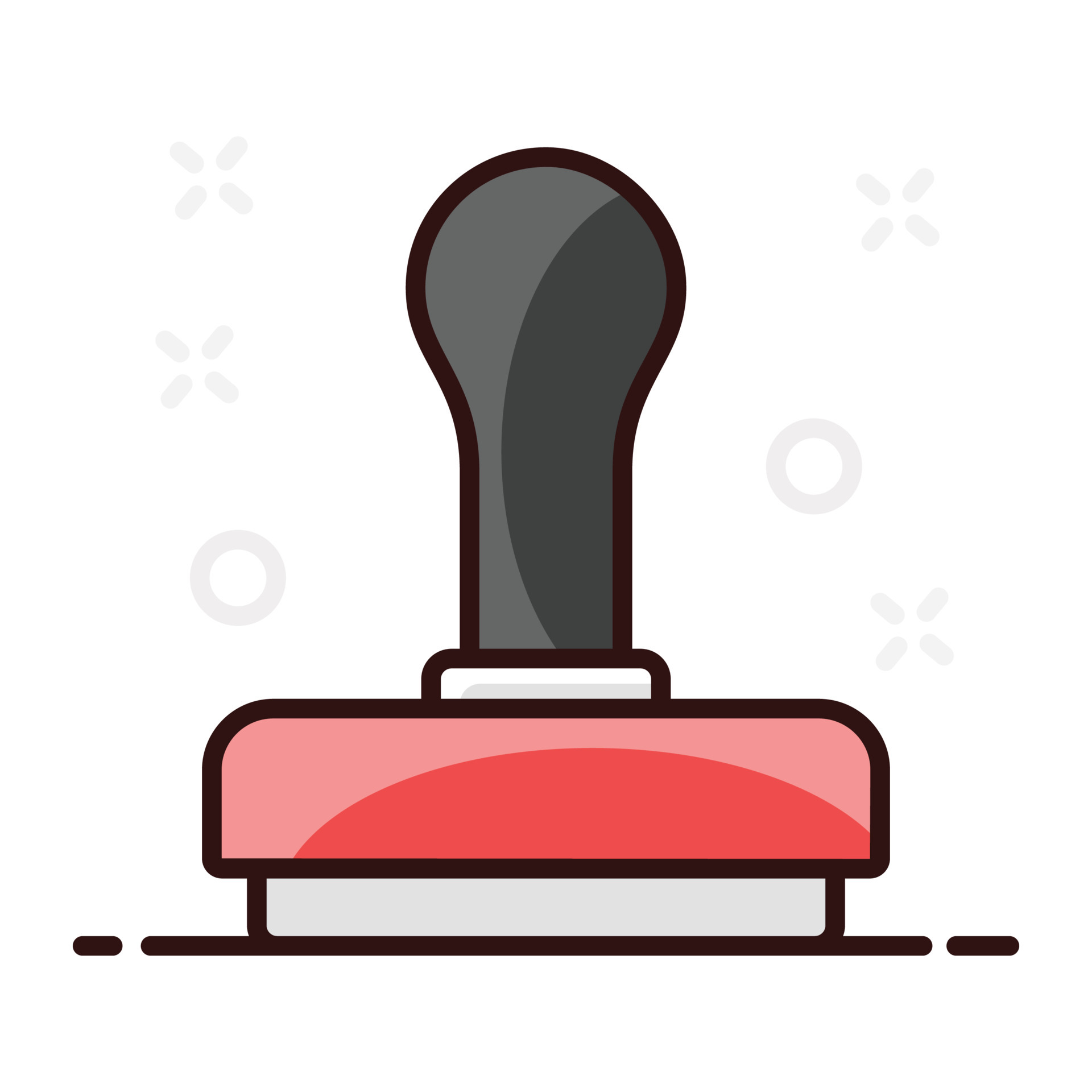 Distinctive , rubber stamp icon 4986093 Vector Art at Vecteezy