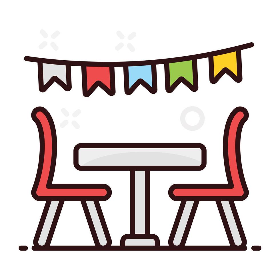 Buntings for party decorations vector