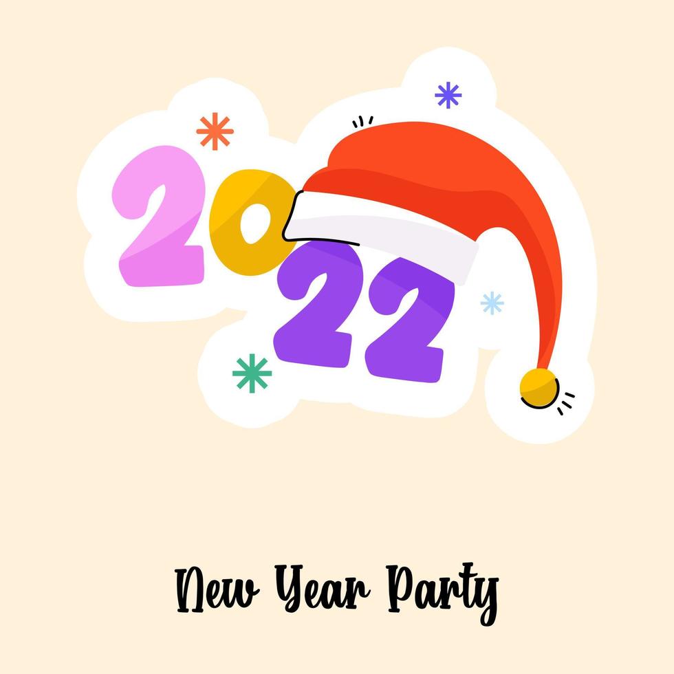Happy 2022 new year Celebration vector