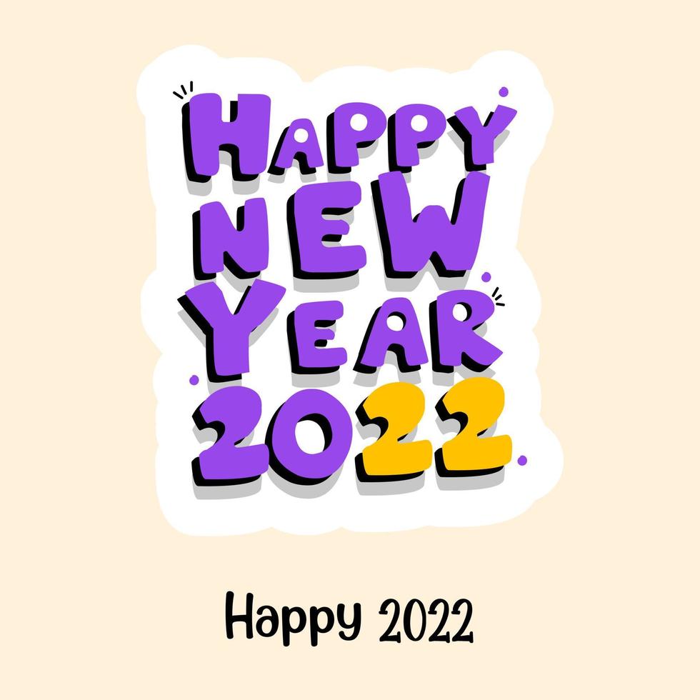 Happy 2022 new year Celebration vector