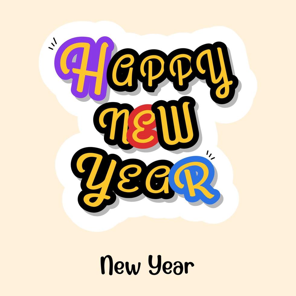 Happy New Year vector